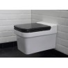 Bleu Provence Industrialis miska wc wisząca biały połysk + czarna deska
