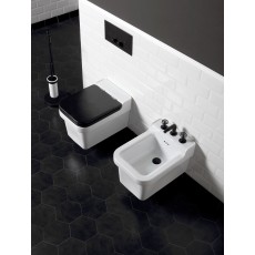 Bleu Provence Industrialis miska wc wisząca + czarna deska