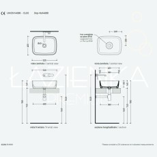 Flaminia Play 62 Countertop  basin white  PY62A