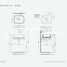 Flaminia Play 62 Countertop  basin white  PY62A