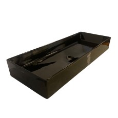 GSG Zenith 100 countertop basin black shine color ZELAVFS100 002