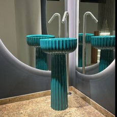 Flaminia Settecento 44 zielona umywalka smeraldo