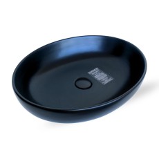 GSG Easy 55 umywalka nablatowa owalna EALAVOV55  czarny mat Wyprzedaż