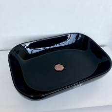 GSG Easy 60 Retangular umywalka czarny połysk