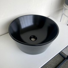 Hidra Wire umywalka nablatowa 43cm czarna matowa Wyprzedaż