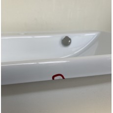 Hidra Gio umywalka wpuszczana w blat z przelewem 60cm biała G240 OUTLET