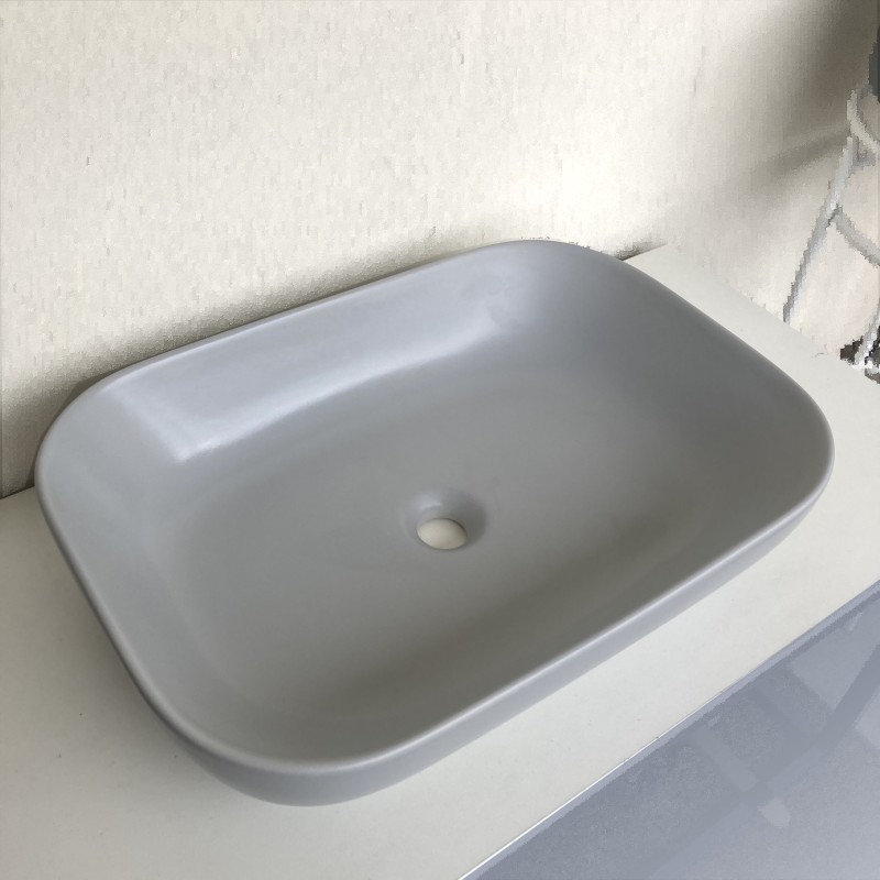 GSG Easy 60 Retangular umywalka nouvola mat szara