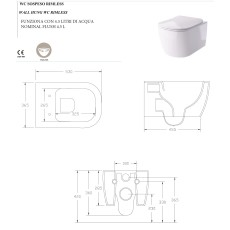 Hidra Faster miska wc wisząca bezrantowa + deska różowa pink mat