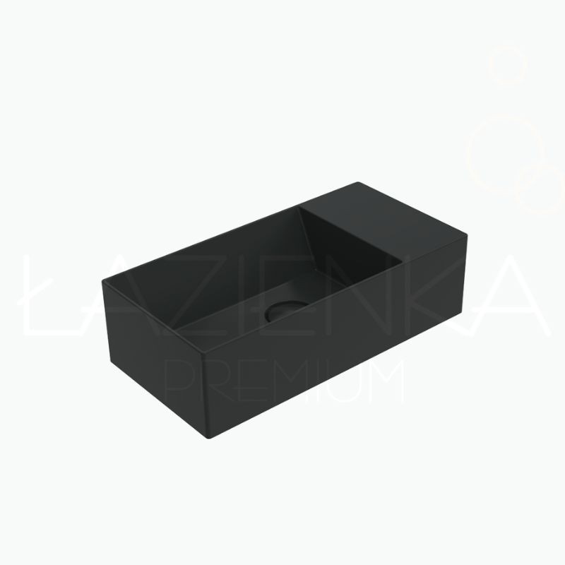 Flaminia Applight 5025 umywalka wisząca prawa carbone AP5025DXCAR
