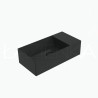 Flaminia Applight 5025 Wall-hung basin right carbone/ black matt AP5025DXCAR