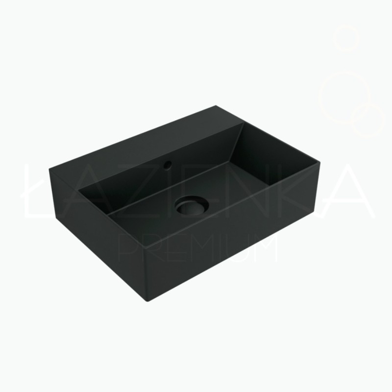 Flaminia AppLight 5037 countertop washbasin/wall hung carbone black matt AP5037CAR