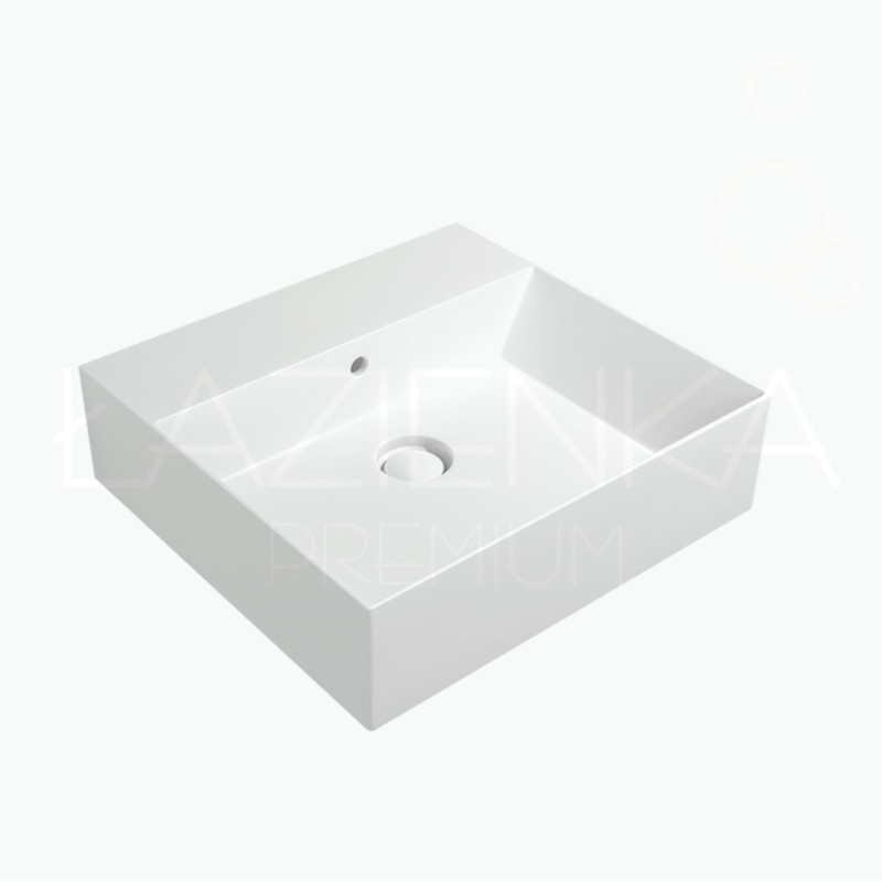 Flaminia AppLight 5047 umywalka nablatowa / wisząca 50 cm bialy mat LATTE AP5047LAT