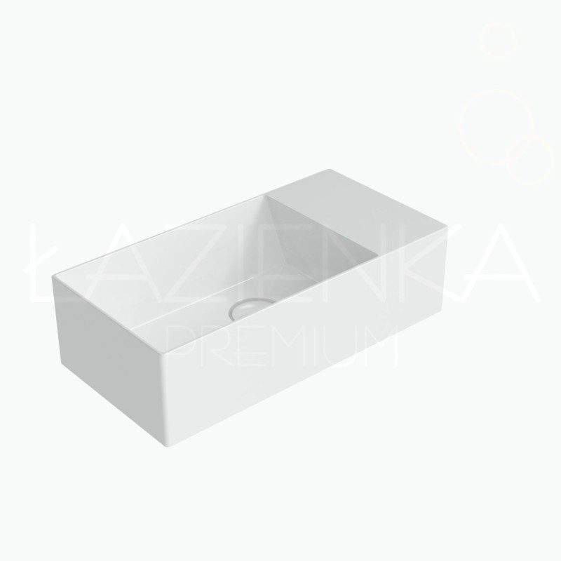 Flaminia Applight 5025DX umywalka wisząca prawa biały połysk AP5025DX