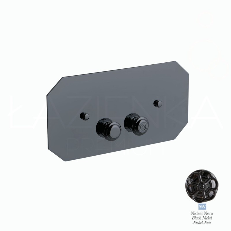 Bleu Provence przycisk spłukujący do systemu spłukiwania Geberit czarny nikiel PLGB03 NN