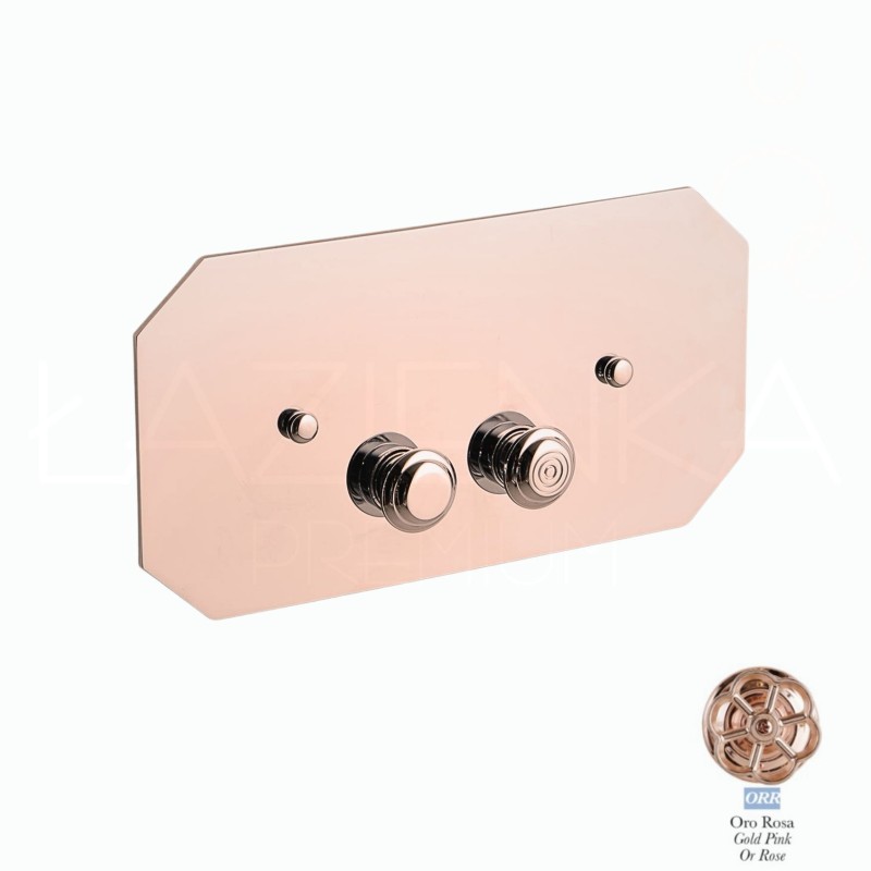 Bleu Provence przycisk retro spłukujący do systemu spłukiwania Geberit Gold Pink / różowe złoto PLGB03 ORR