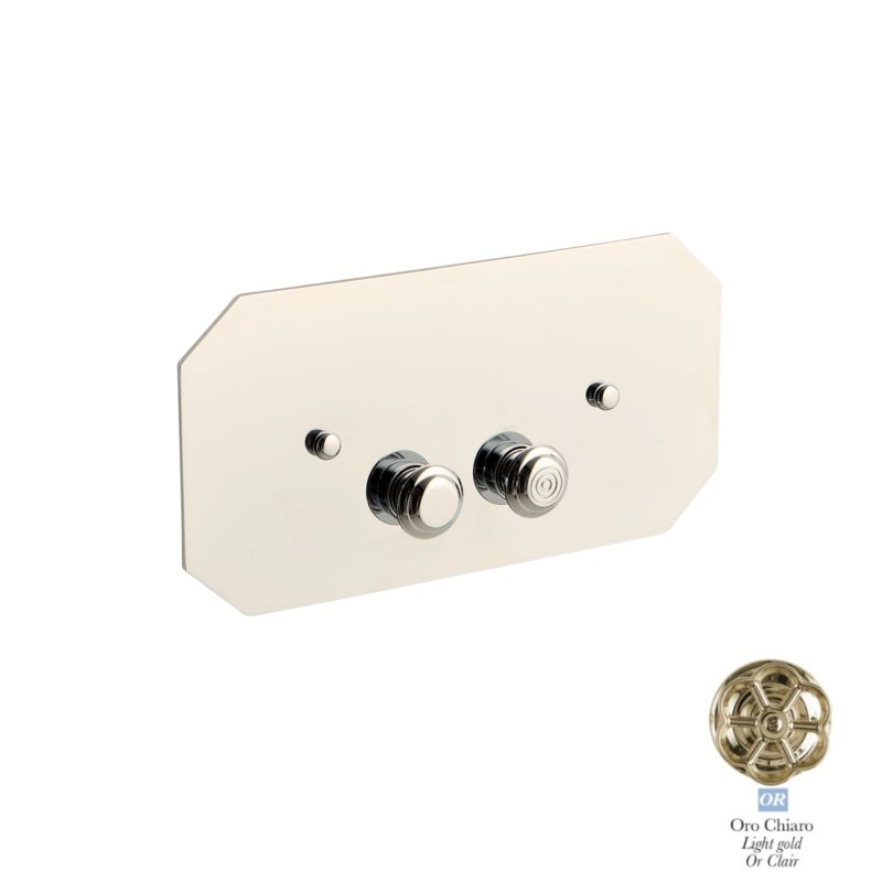 Bleu Provence przycisk retro spłukujący do systemu spłukiwania Geberit Light Gold / jasne złoto PLGB03 OR