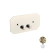 Bleu Provence przycisk retro spłukujący do systemu spłukiwania Geberit Light Gold / jasne złoto PLGB03 OR