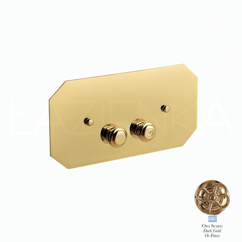 Bleu Provence przycisk retro spłukujący do systemu spłukiwania Geberit Dark Gold / cienme złoto PLGB03 OG