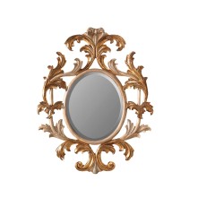 Bleu Provence Lotus Lutro retro 85x105 w złotej drewnianej ramie