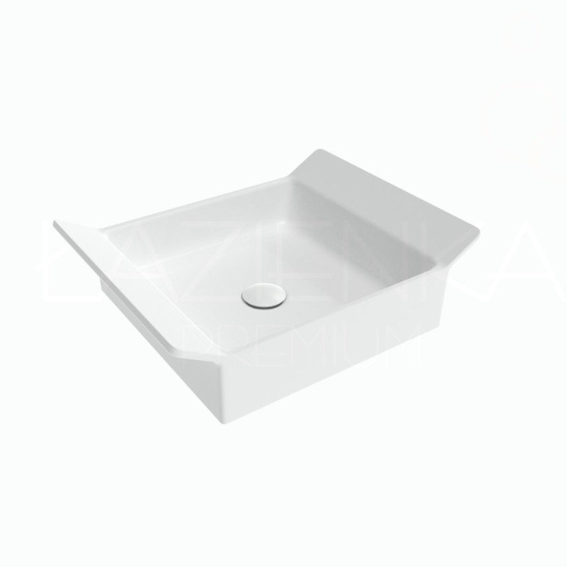 Flaminia BOX 40 countertop washbasin latte white mat BX40ALAT