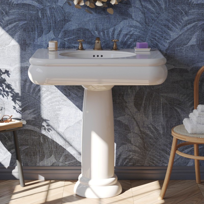 Bleu Provence ROMANTICA 80 retro umywalka z postumentem