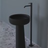 Flaminia Look freestanging basin tap carbone/ black mat