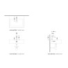 Flaminia LOOK Single-lever basin mixer latte LQ3050LAT - technical drawing