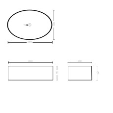 GSG Like umywalka nablatowa 60 cm cienkorantowa