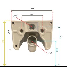 GSG Brio Komplet: miska wc bezrantowa + deska + bidet BRWCSO + BRCOP + BRBISO