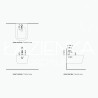 Flaminia LOOK  bidety tap BLACK MAT LQ4070CAR - technical drawing