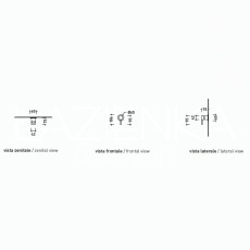 Flaminia LOOK shower tap Carbone/ black mat LQ2560CAR - technical drawing