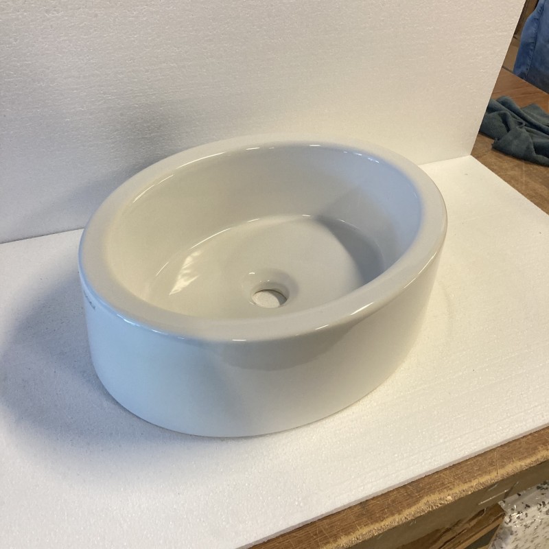 GSG Boing umywalka nablatowa 45cm biała BOLAVFS45 000