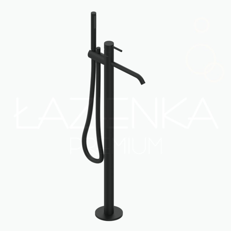 Flaminia LOOK free standing single level shower mixer Carbone/black mat LQ2580CAR