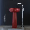 Flaminia Bonola umywalka stojaca na postumecie 46cm, rosso rubens BN46A +BN50C