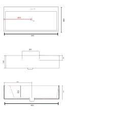 GSG Zenith 80 umywalka nablatowa lub ścienna 80x46 ZELAVBW80