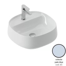Artceram Whisky 45 umywalka nablatowa pale blue niebieski połysk WHL001 65:34