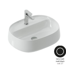 Artceram Whisky 53 countertop washbasin black matt WHL003 17:34