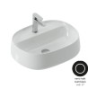Artceram Whisky 53 countertop washbasin black matt WHL003 17:34