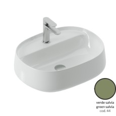 Artceram Whisky 53 umywalka nablatowa green salvia zielony mat