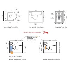 Flaminia Astra miska wc stojąca Goclean z deska wolnoopadającą Terracotta połysk
