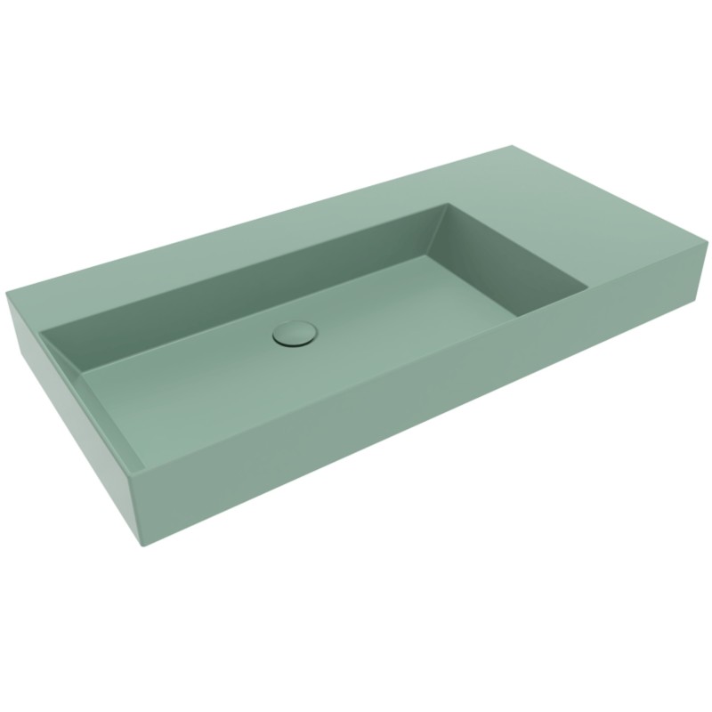 Flaminia AppLight 105 cm umywalka nablatowa / wisząca zielony mat  MENTA AP10551ME