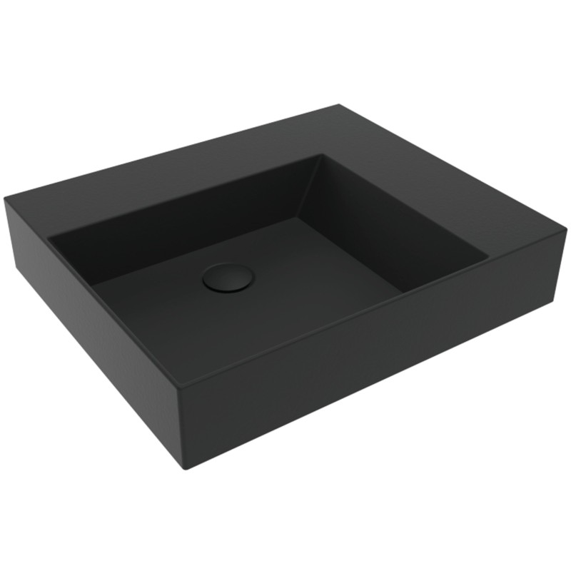 Flaminia AppLight 60cm  umywalka nablatowa / wisząca czarny mat  CARBONE AP6051CAR