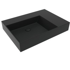 Flaminia AppLight 70 cm umywalka nablatowa / wisząca czarny mat CARBONE AP7051CAR