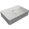 Flaminia Miniwash 60 umywalka nablatowa-wisząca White silver MW60SSLP