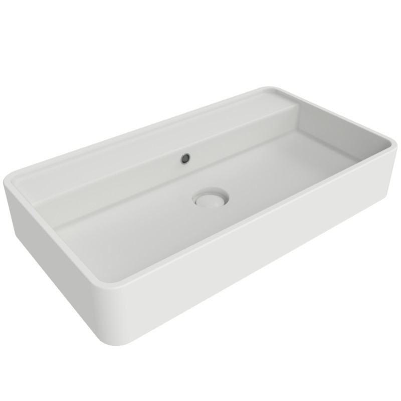 Flaminia Miniwash washbasin countertop white matt MW75PRLAT