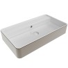 Flaminia Miniwash washbasin countertop 75 platino MW75PRPLA