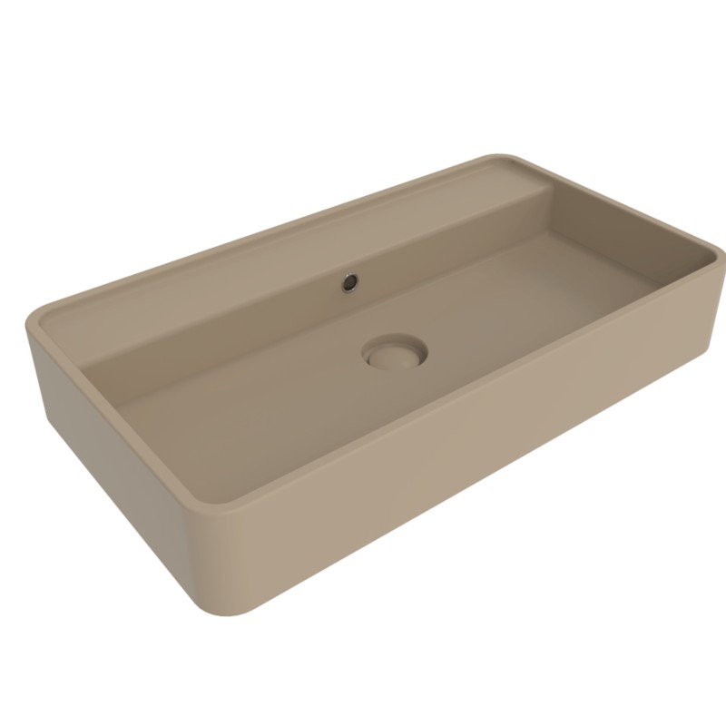 Flaminia Miniwash umywalka 75cm ścienna/nablatowa złoty