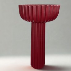 Flaminia Settecento umywalka 44 cm + postument SE44A+SECOL Rosso Rubens