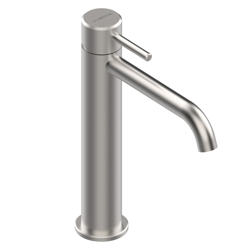 Flaminia Stil bateria umywalkowa wysoka 23 cm bez korka stal szczotkowana ST3055ACC