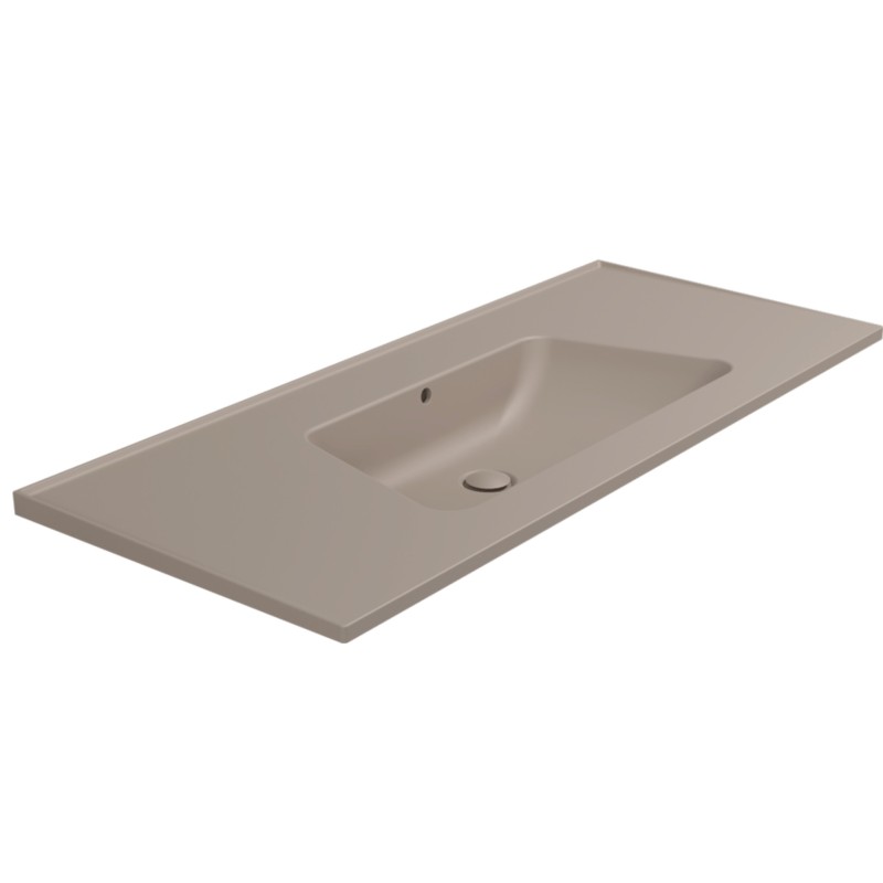 Flaminia Bloom 120 wall-hung/cabinet-mounted console washbasin Argilla BM120LARG